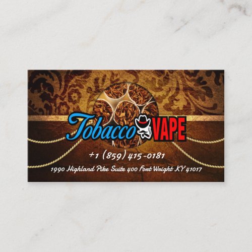 Cigar Shop Vintage Business Card_custom Business Card