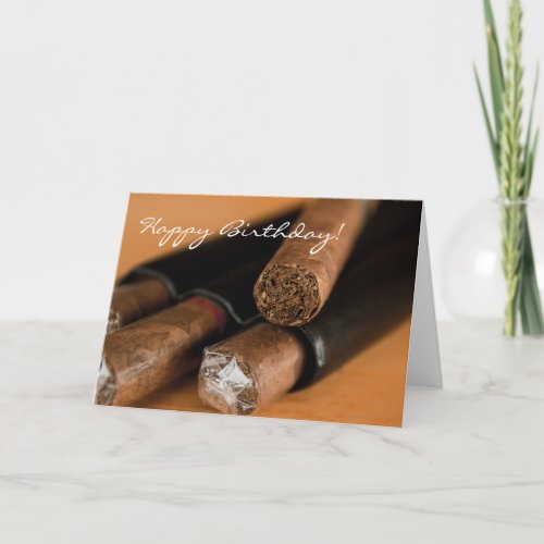 Cigar Smoker Birthday Card