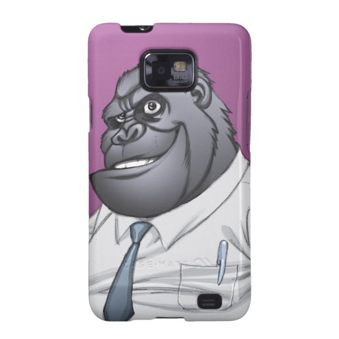 Cigar Smoking Business Man Boss Gorilla by Al Rio Samsung Galaxy S2 Cases