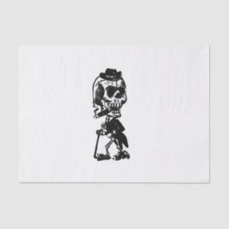 Cigar Smoking  Skeleton Tissue Paper