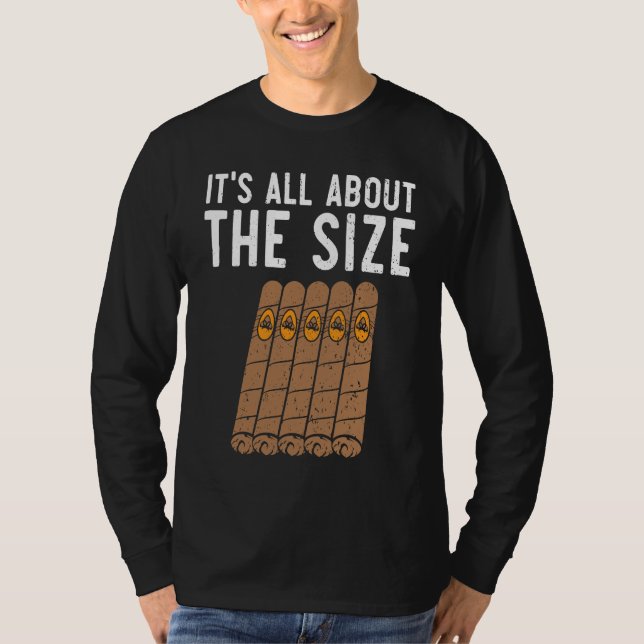 Cigar Smoking Tobacco Smoke Cigarette Smoker Cigar T-Shirt (Front)