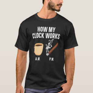 Cigar Smoking Tobacco Smoke Cigarette Smoker Coffe T-Shirt