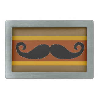 Cigar Stache Rectangular Belt Buckle