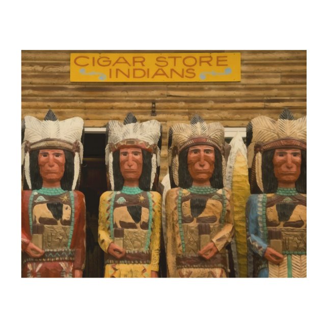 Cigar Store Indian statues Wood Wall Decor (Front)