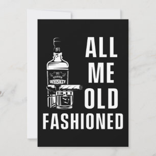 Cigar Whiskey Bourbon Smoke Humidor Tobacco Gift Invitation