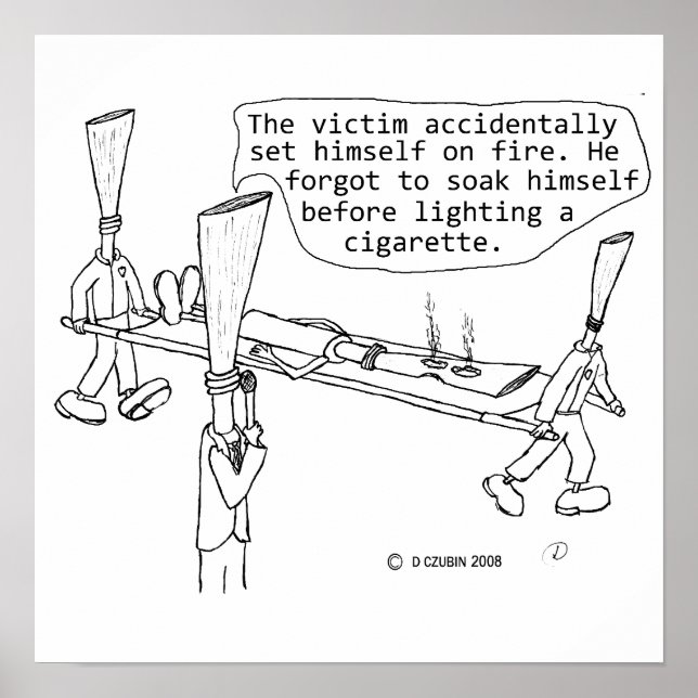 Cigaret Burn Victim Poster (Front)