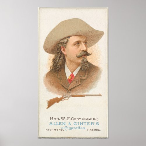 Cigarette Ad of Buffalo Bill Poster