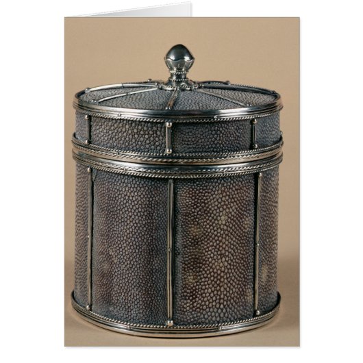 Cigarette box with shagreen sides, 1928 cards (Front)