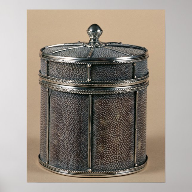 Cigarette box with shagreen sides, 1928 poster (Front)