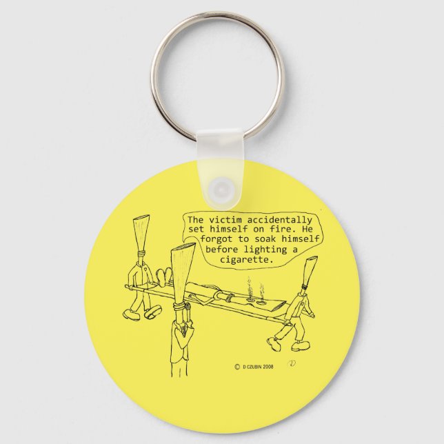 Cigarette Burn Reed Keychain (Front)