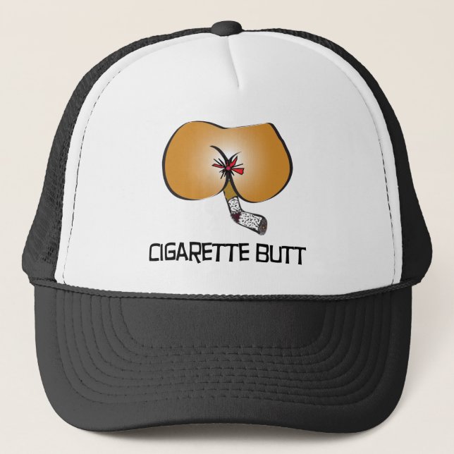 Cigarette Butt Baseball Cap (Front)