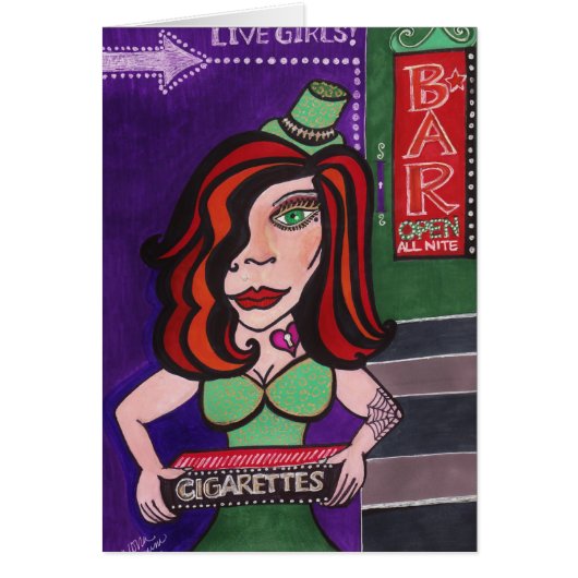 "Cigarette Girl" Cards (Front)