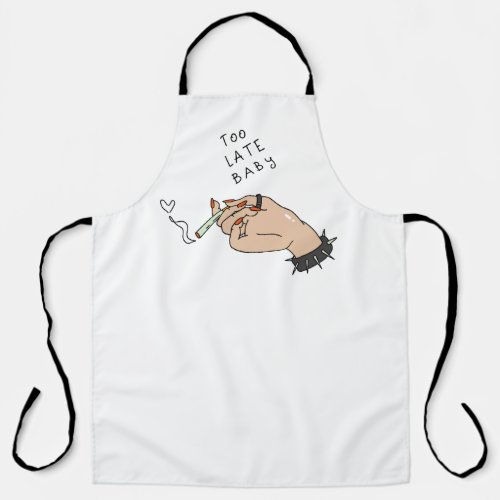 Cigarette in Hand Anti_Valentine Apron