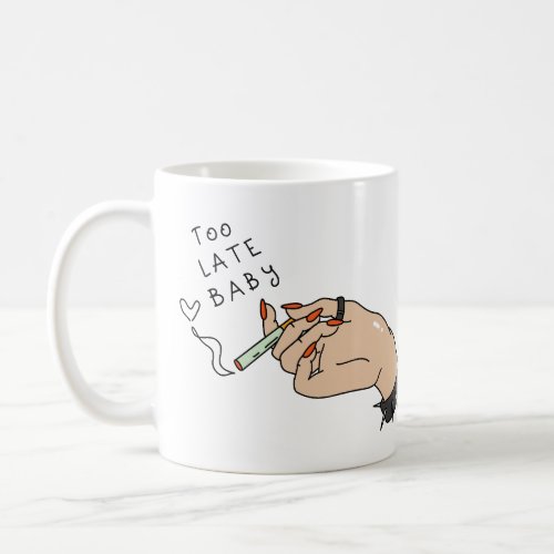 Cigarette in Hand Anti_Valentine Coffee Mug