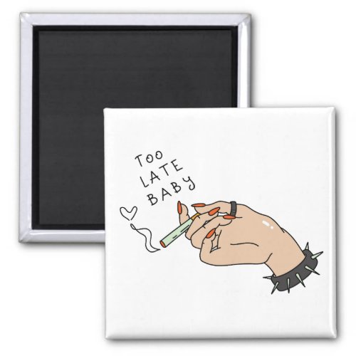 Cigarette in Hand Anti_Valentine Magnet