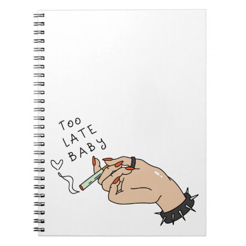 Cigarette in Hand Anti_Valentine Notebook