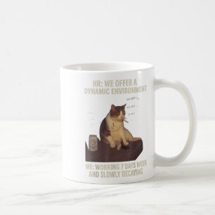 Cigarette Kitten Funny Smoking Cat Meme Work-life Coffee Mug