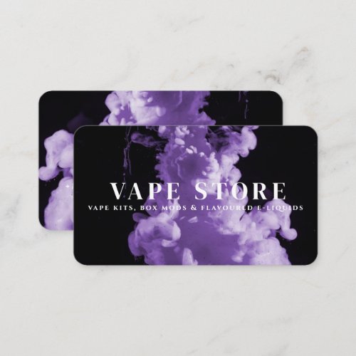 Cigarette Tobacco Vape Store Business Card