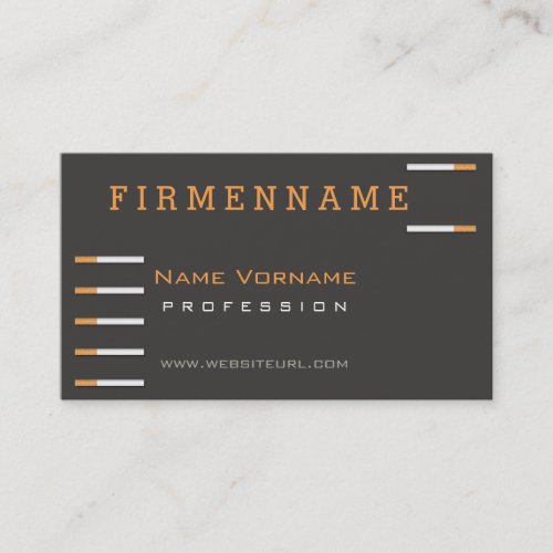 cigarettes business card