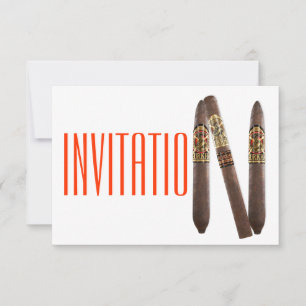 Cigaro Party Lounge Cuban Invitation