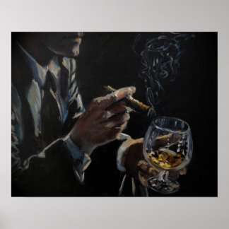 Cigars & Cognac poster print