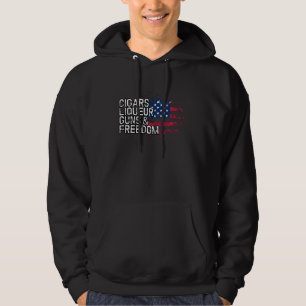 Cigars Liqueur Guns & Freedom T Shirt Liqueurs Bar