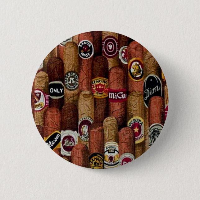 Cigars Pinback Button (Front)