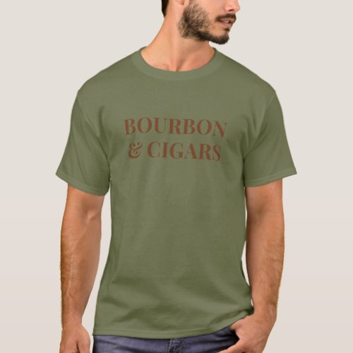 Cigars Shirt Bourbon Shirt Smoking and Drinking T_Shirt