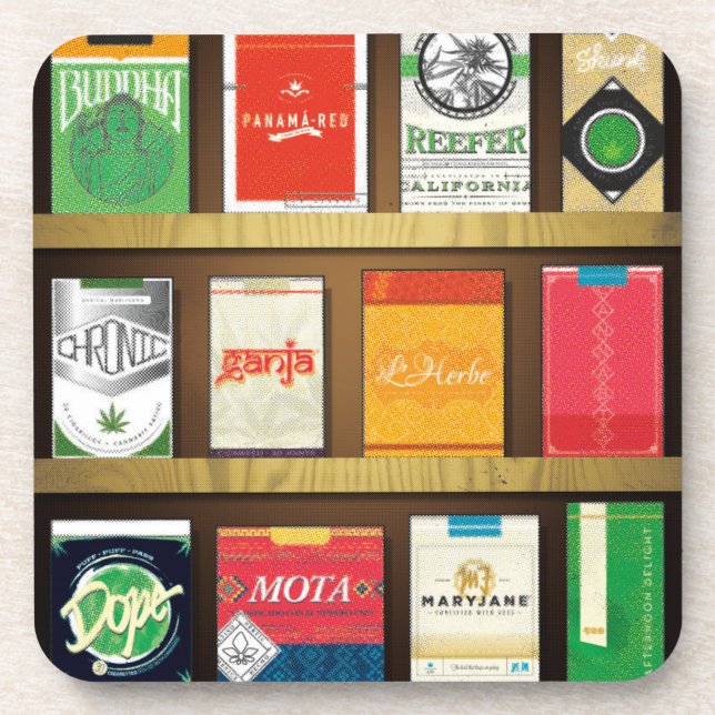 Cigaweed Drink Coaster (Front)