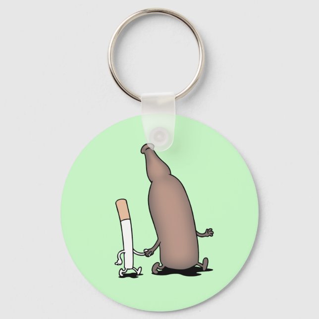 Cigs-n-Beer Keychain (Front)