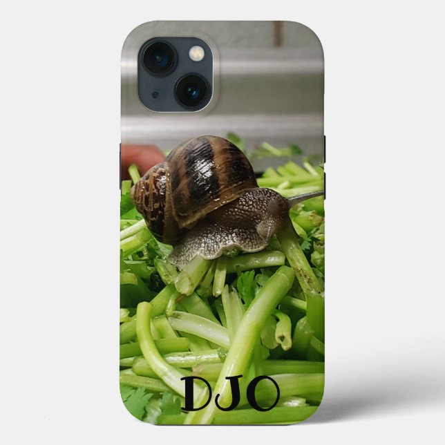 Cilantro and Snail your initials  Case-Mate iPhone Case (Back)