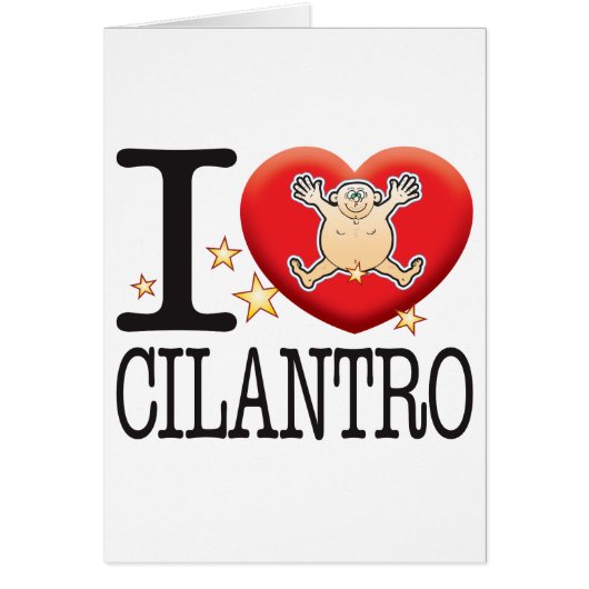Cilantro Love Man Cards (Front)