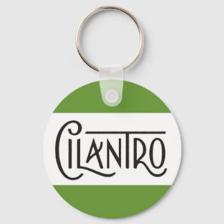 CILANTRO SPICES WORD COOKING TASTY KEYCHAIN