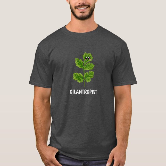 Cilantropist - Cute Cilantro Pun T-Shirt (Front)