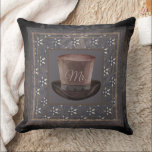 Cilinder hat Steampunk "Mr." Throw Pillow<br><div class="desc">Our pillow is made of high quality fabric, which are soft and wrinkle-free. The case is made with no peculiar smell, it is breathable, durable and stylish. This customizable pillow will decorate your sofa at home, or bedroom nicely, taking the ones looking at it to a fantasy world. During usage...</div>