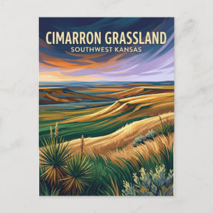 Cimarron National Grassland USA Postcard