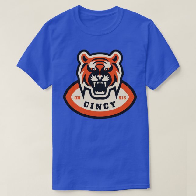 Cin Bengals Merch T-Shirt (Design Front)
