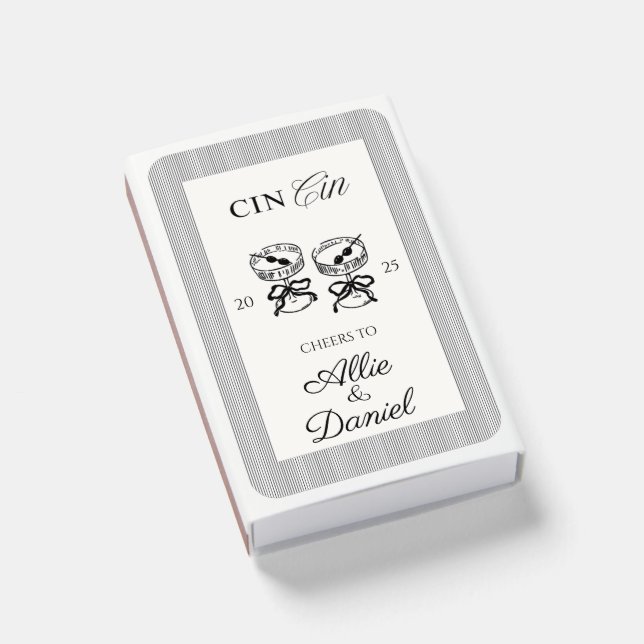 Cin Cin Toast Matchbox with Coupe Glasses Matchboxes (Front Closed)