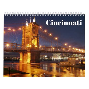 Cincinnati 2024 Calendar by sunbuds at Zazzle