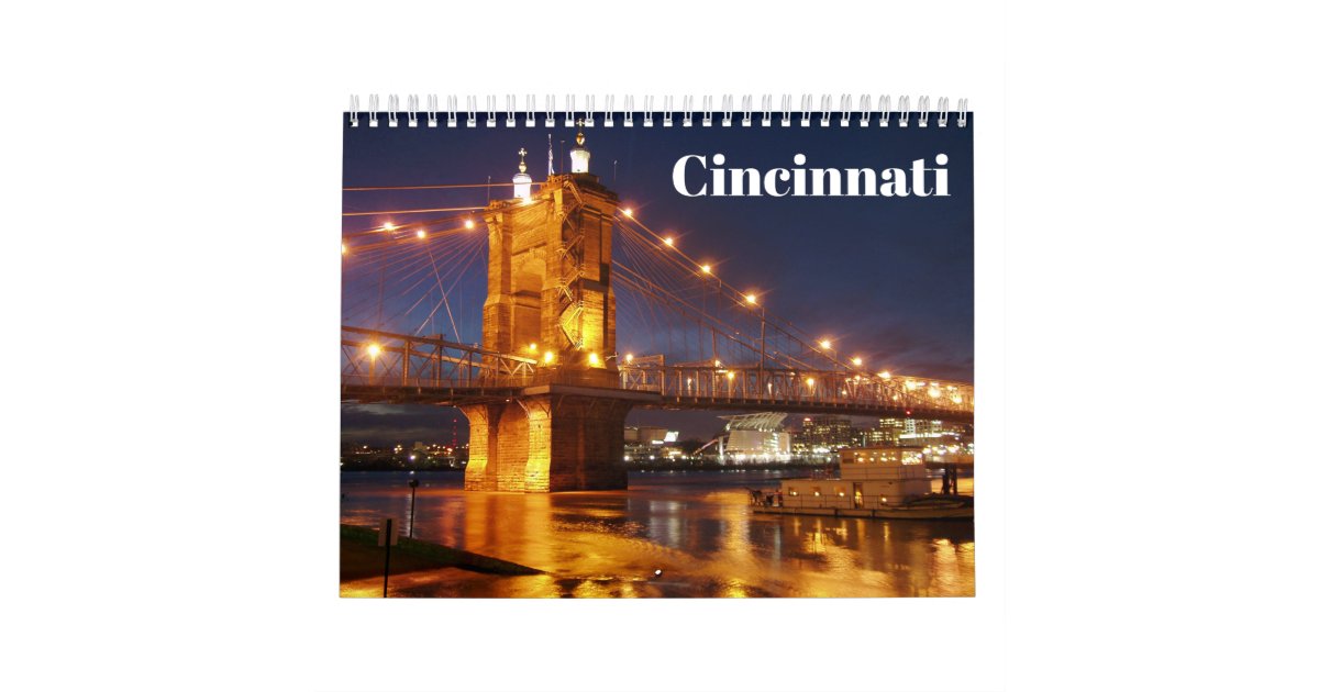 Cincinnati 2024 calendar Zazzle