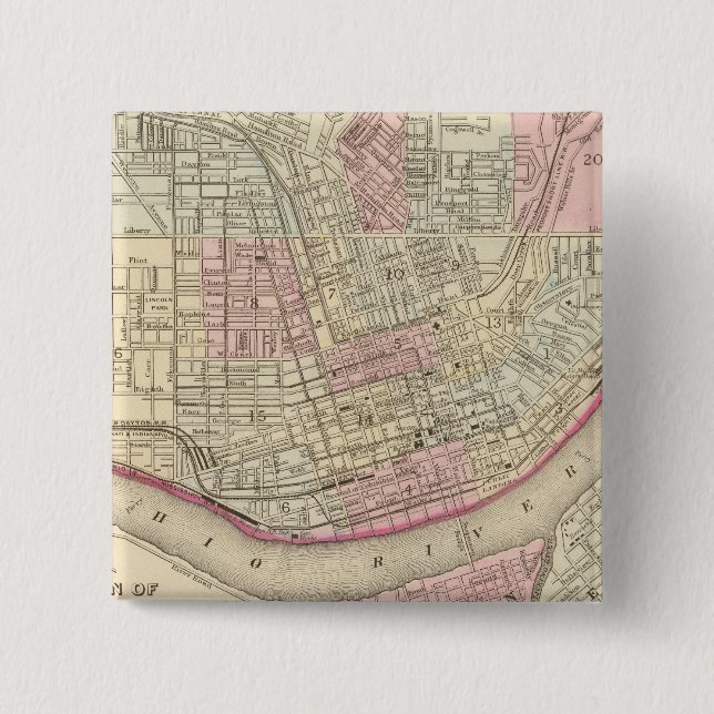 Cincinnati 2 pinback button (Front)