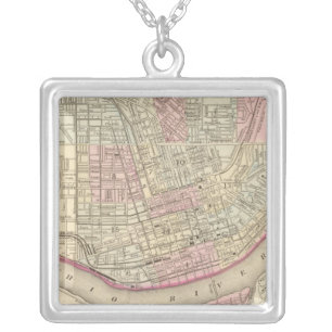 Cincinnati 2 silver plated necklace