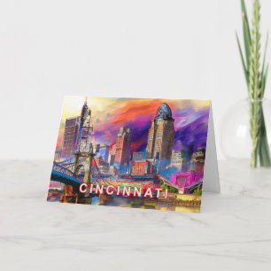 Cincinnati Abstract Art Card