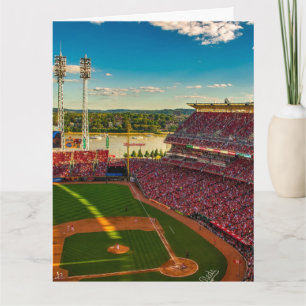 CINCINNATI BASEBALL BALLPARK BLANK GREETING CARD
