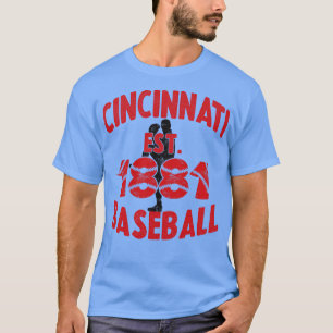 Cincinnati Baseball Est 1881 Baseball Pitcher Vint T-Shirt