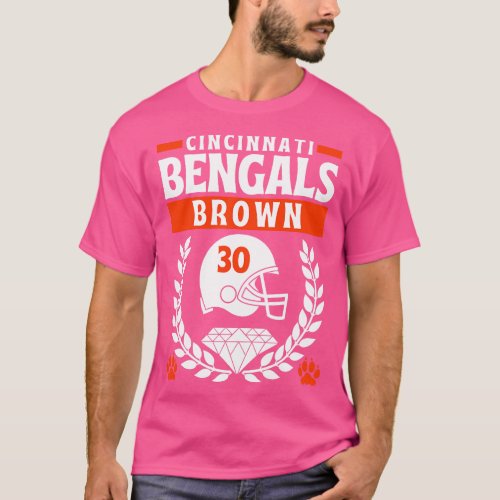 Cincinnati Bengals Chase Brown 30 Edition T_Shirt