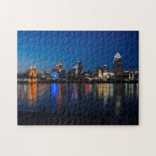 Cincinnati by Night Jigsaw Puzzle