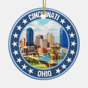 Cincinnati                                         ceramic ornament