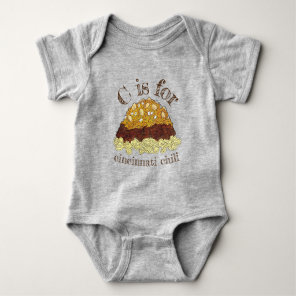Cincinnati Chili Ohio OH Spaghetti Chilli Food Baby Bodysuit