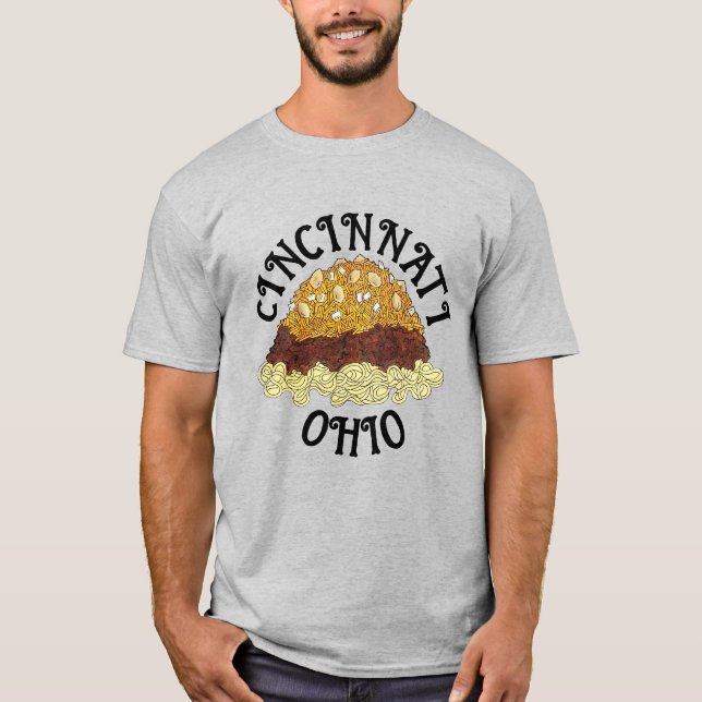 Cincinnati Chili Ohio OH Spaghetti Chilli Food T-Shirt (Front)